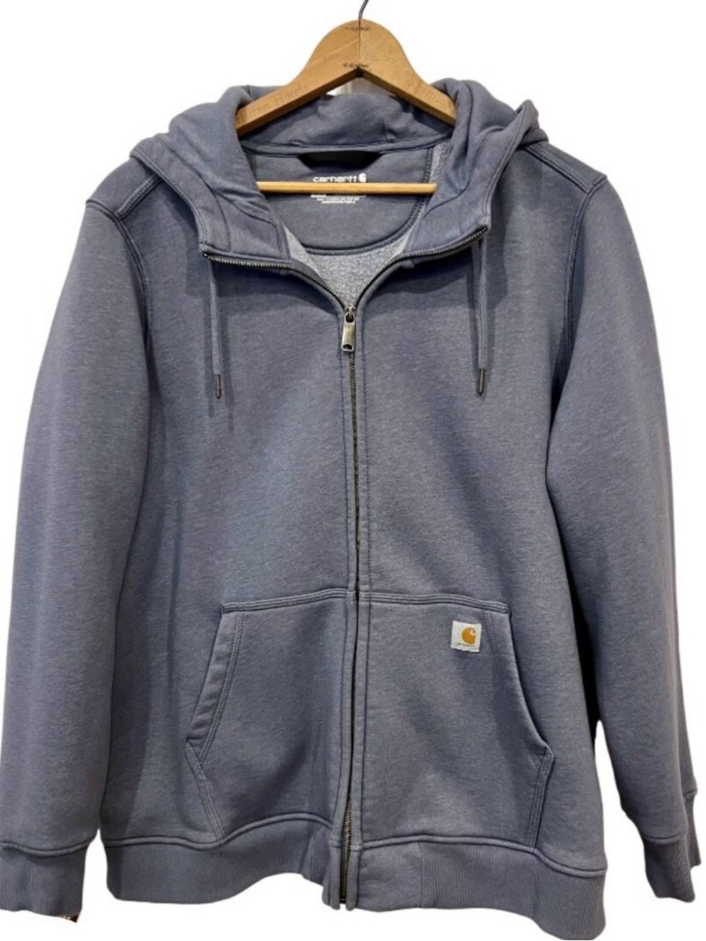 Carhartt Zip Hoodie in Slate Blue Gray